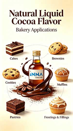 Natural Liquid Cocoa Flavor for Bakery Applications