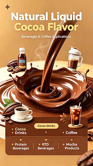 Natural Liquid Cocoa Flavor for Beverage & Coffee Applications