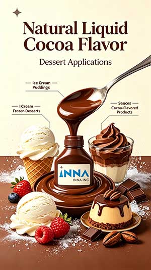 Natural Liquid Cocoa Flavor for Dessert Applications